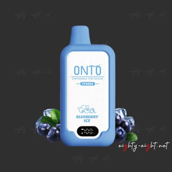 Onto Pebble 10000 puffs Vape BlueBerry Ice من متجر ايتي ايت للوازم التدخين