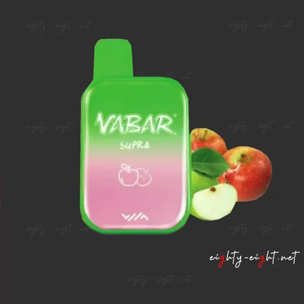 Vabar Supra 7000 Puffs Double Apple Flavor من متجر ايتي ايت للوازم التدخين
