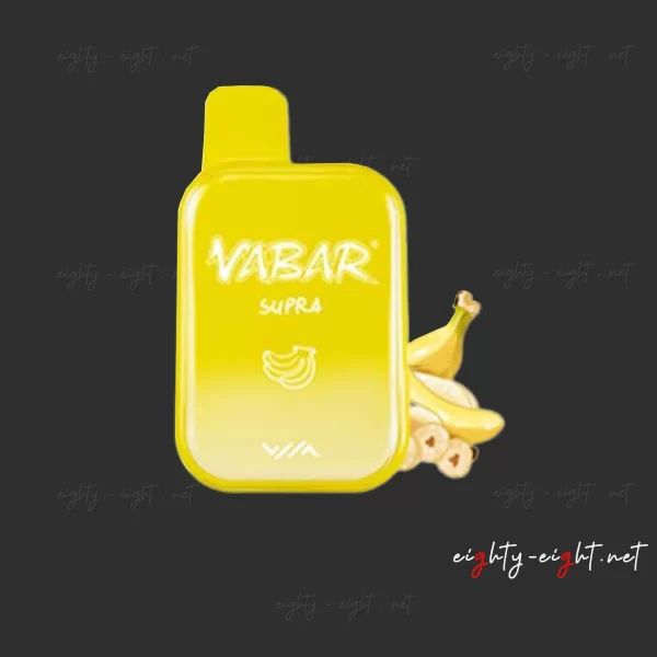 Vabar Supra 7000 Puffs banana ice Flavor من متجر ايتي ايت للوازم التدخين