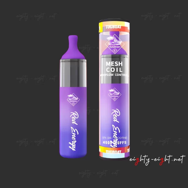 Tugboat EVO 4500 Puffs Red Energy - تاق بوت 4500 سحبه