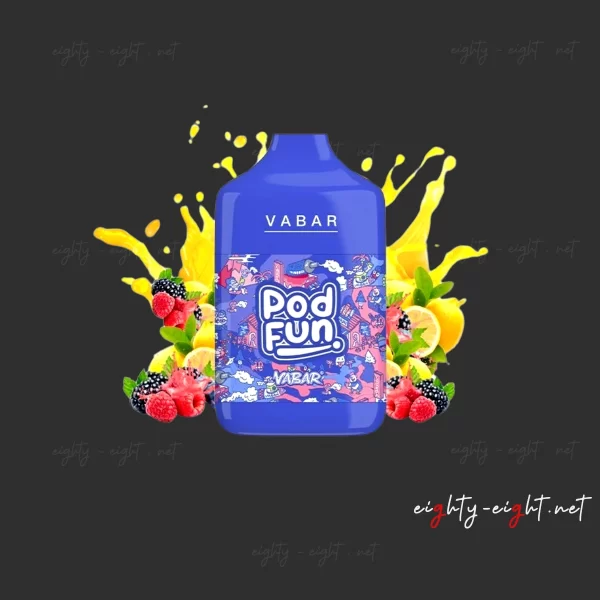 Vabar Pod Fun Vape Blue Razz Lemonade Vape