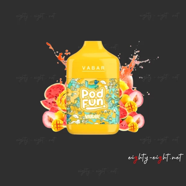 Vabar Pod Fun Vape Watermelon Mango Peach